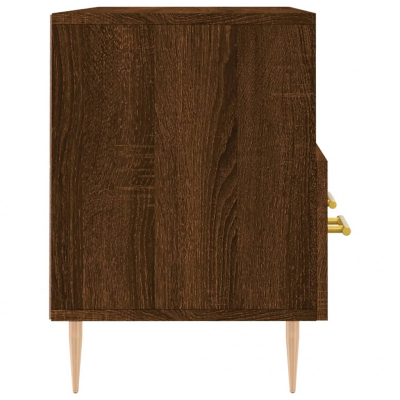 Szafka pod TV, brązowy dąb, 102x36x50 cm