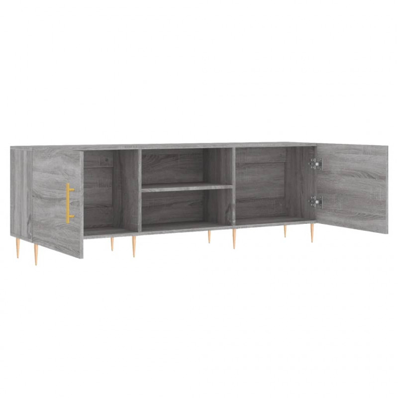 Szafka pod telewizor, szary dąb sonoma, 150x30x50 cm