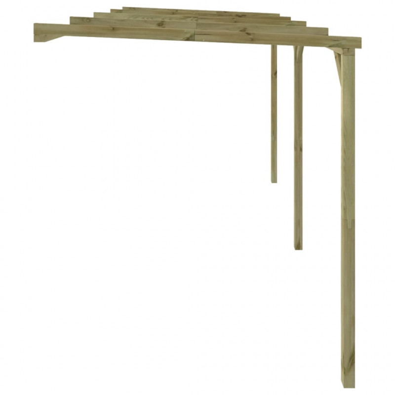Pergola przyścienna, 2 x 4 x 2,2 m, drewno
