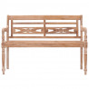 Ławka Batavia, 120 cm, bielone, lite drewno tekowe
