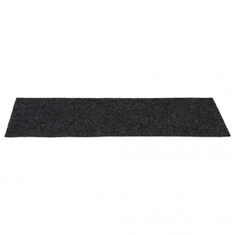 Samoprzylepne nakładki na schody, 15 szt., 60x25 cm, szare