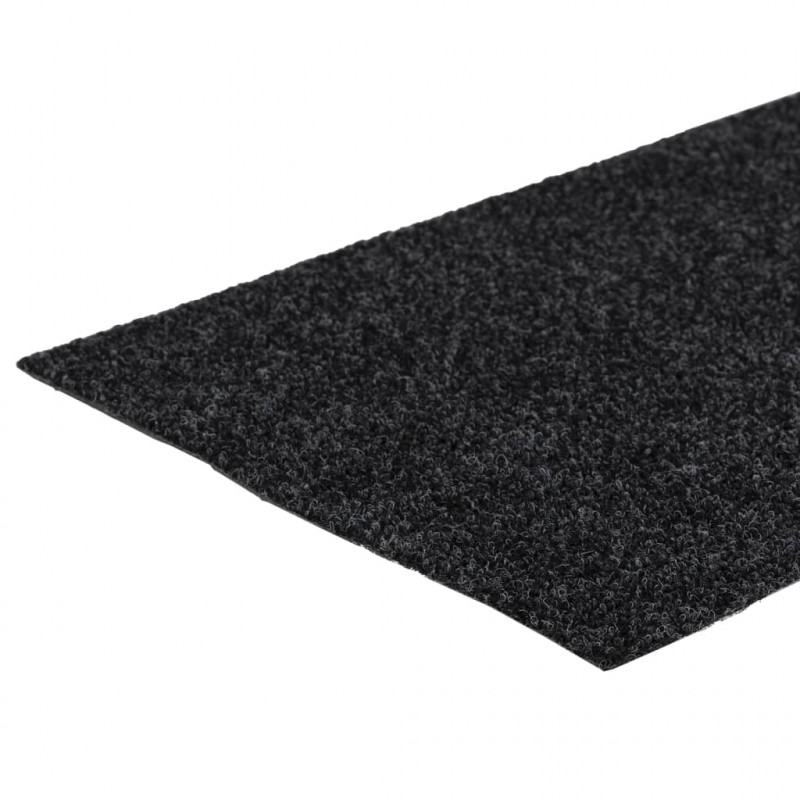 Samoprzylepne nakładki na schody, 15 szt., 60x25 cm, szare
