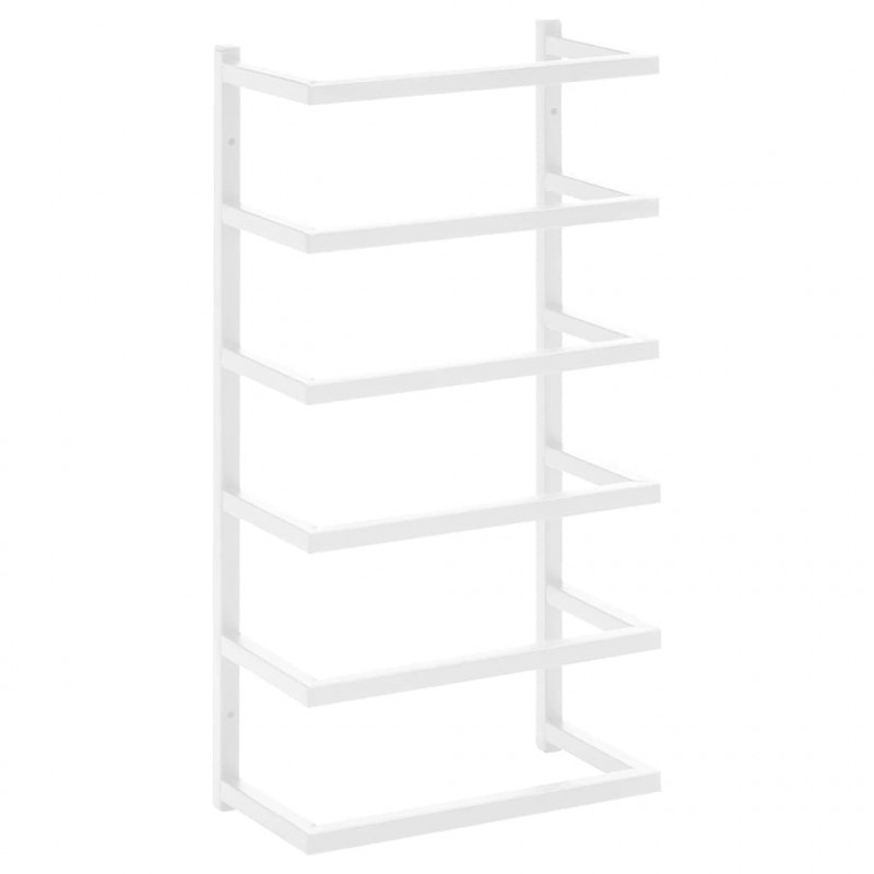 Stojak na ręcznik, biały, 24x12x48 cm, stalowy