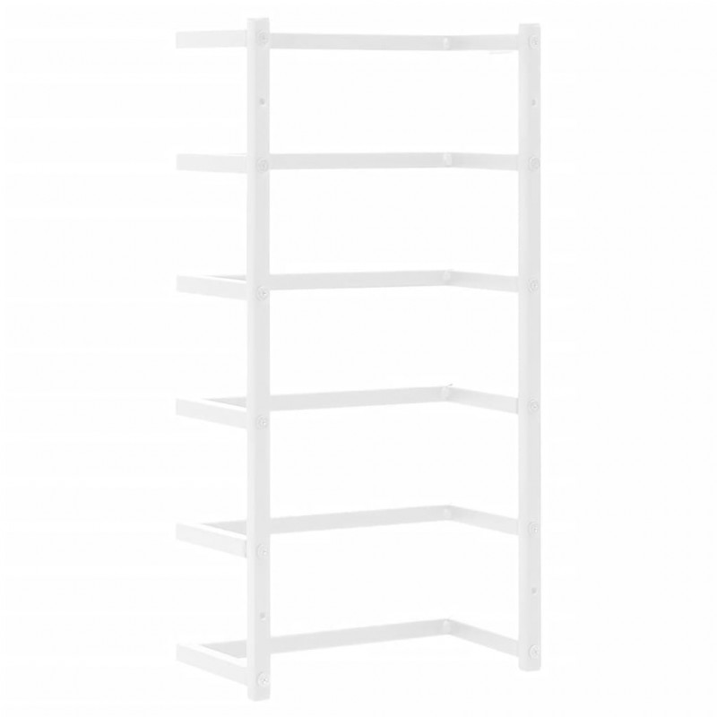 Stojak na ręcznik, biały, 24x12x48 cm, stalowy