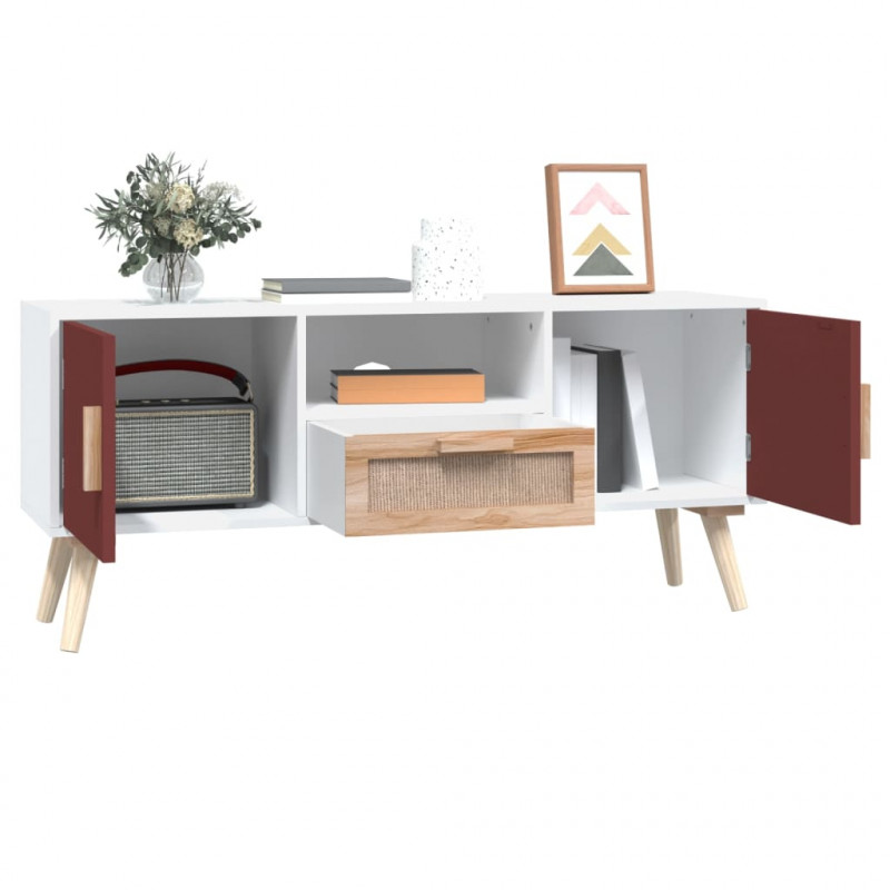 Szafka TV z drzwiczkami, 105x30x45 cm, materiał drewnopochodny