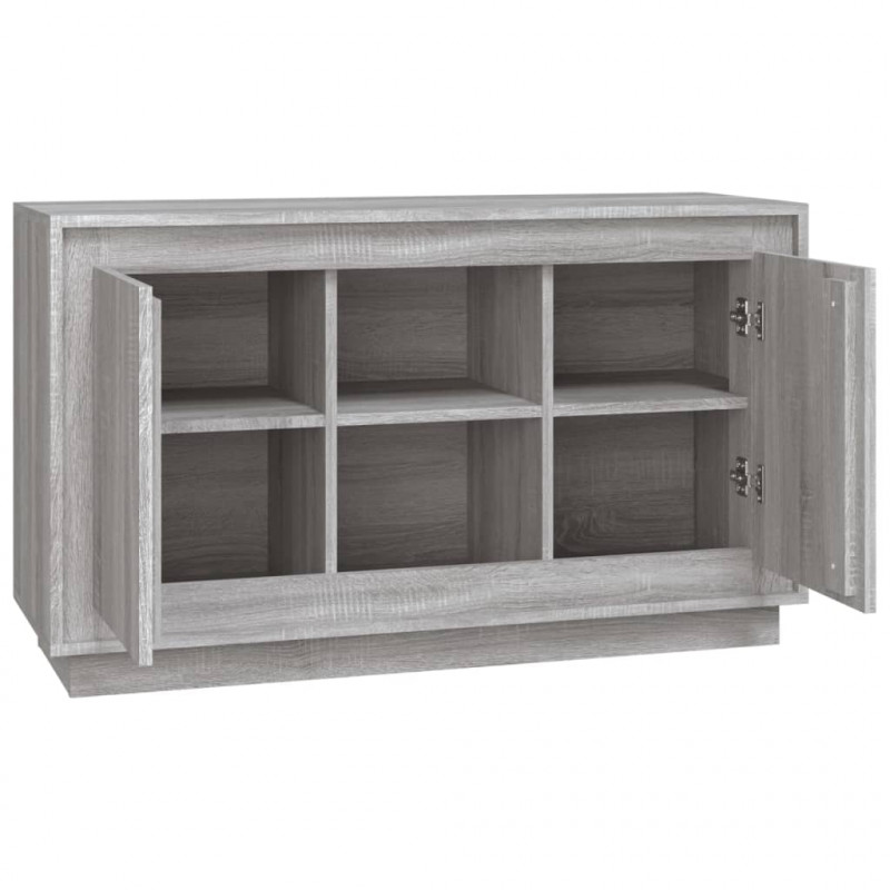 Szafka, szary dąb sonoma, 102x35x60 cm, materiał drewnopochodny