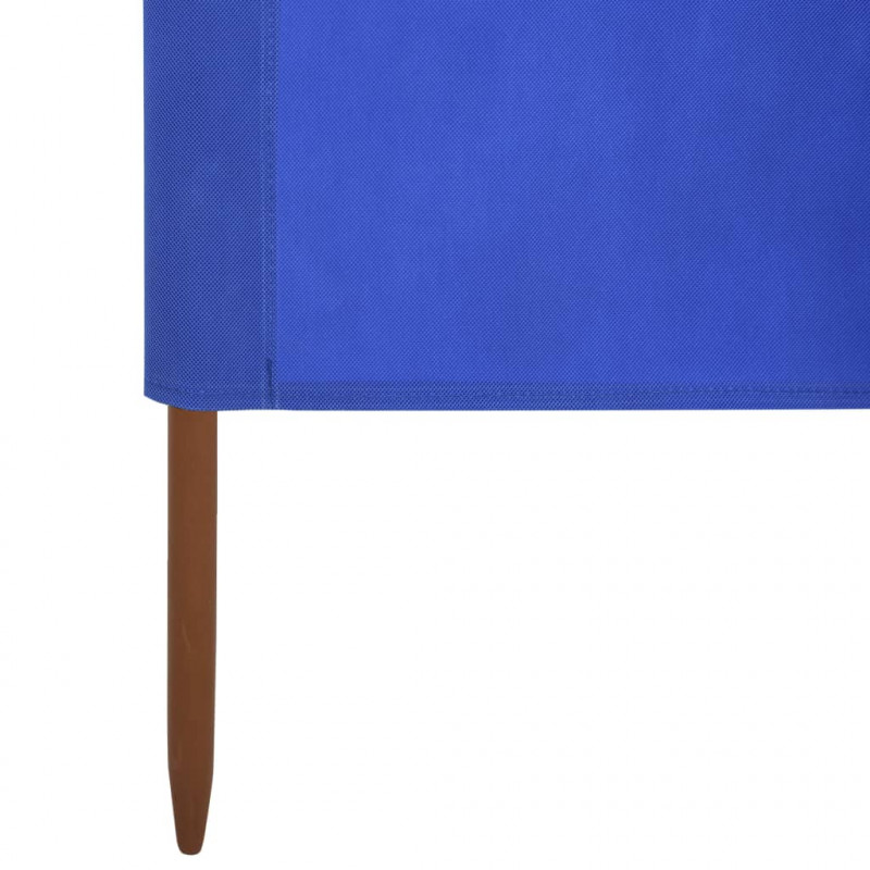 Parawan 6-skrzydłowy z tkaniny, 800x120 cm, błękit lazur