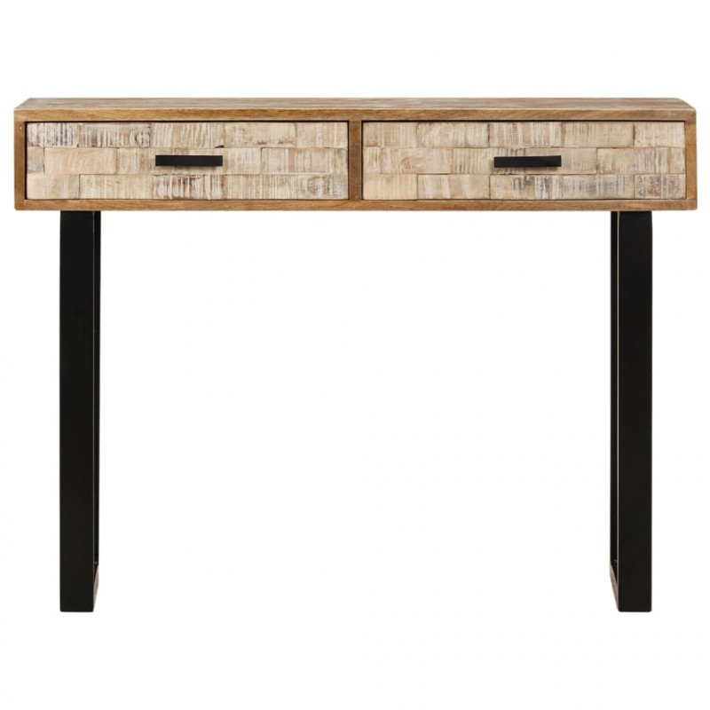 Stolik konsolowy, 100x30x75 cm, lite drewno mango