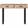 Stolik konsolowy, 100x30x75 cm, lite drewno mango