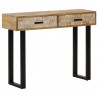 Stolik konsolowy, 100x30x75 cm, lite drewno mango