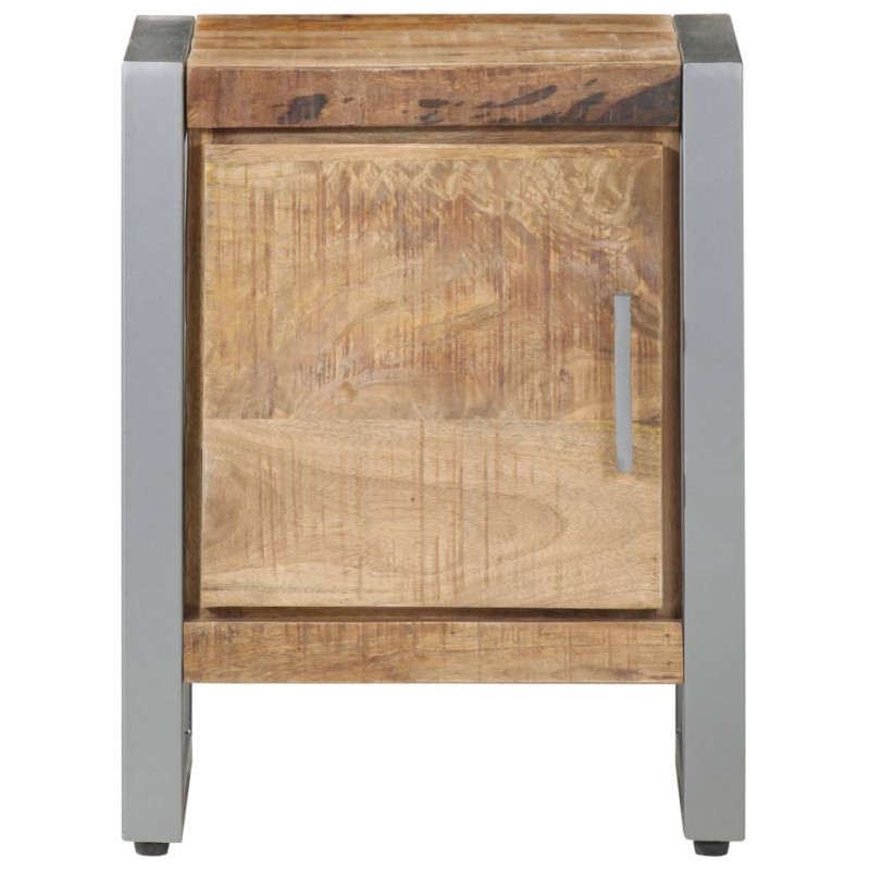 Szafka nocna, 40x30x50 cm, surowe drewno mango
