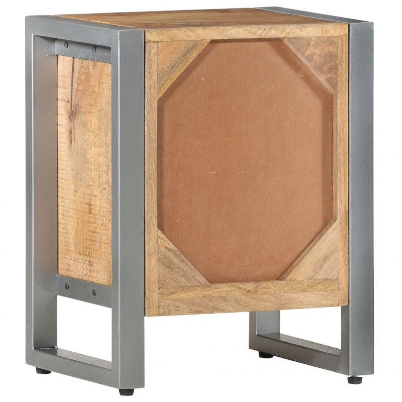 Szafka nocna, 40x30x50 cm, surowe drewno mango
