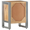 Szafka nocna, 40x30x50 cm, surowe drewno mango