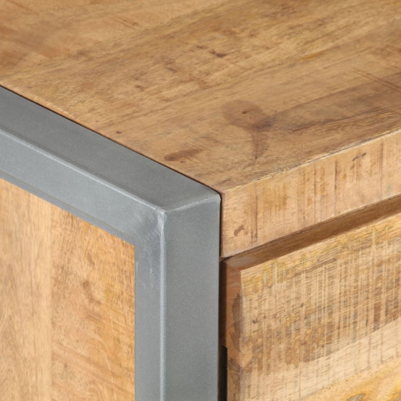 Szafka nocna, 40x30x50 cm, surowe drewno mango