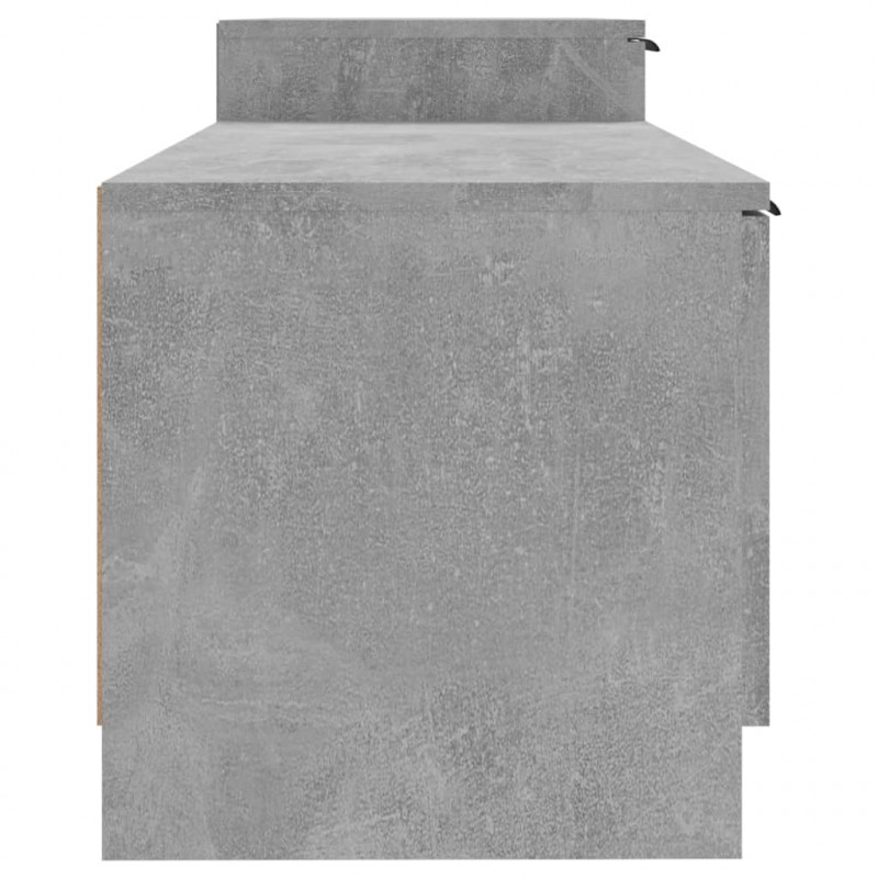Szafka pod telewizor, szarość betonu, 158,5x36x45 cm