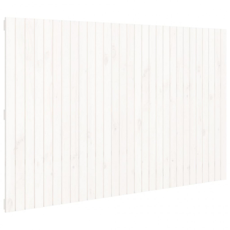 Wezgłowie łóżka, białe, 185x3x110 cm, lite drewno sosnowe