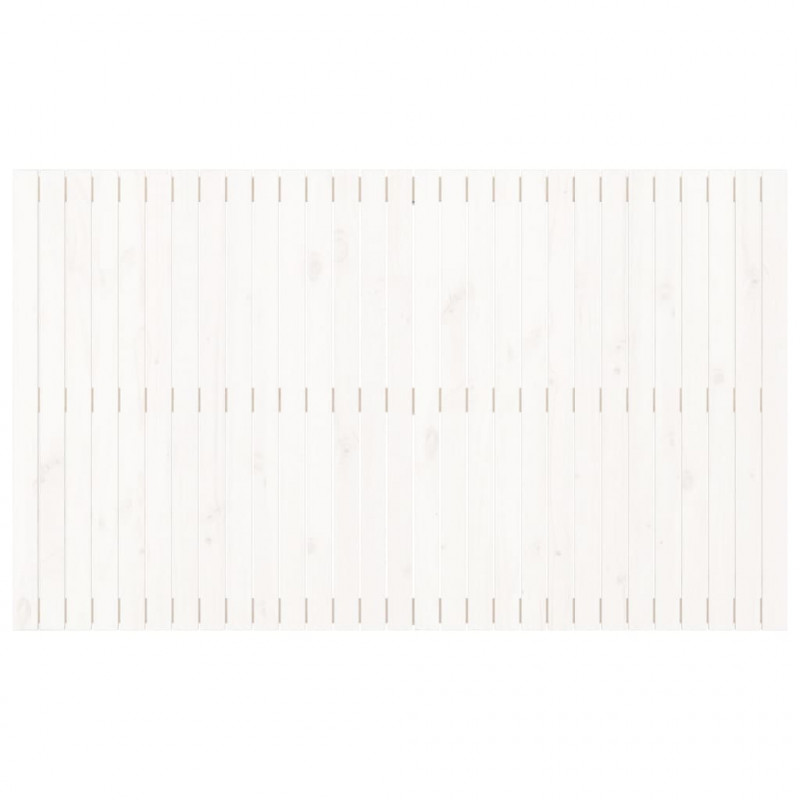 Wezgłowie łóżka, białe, 185x3x110 cm, lite drewno sosnowe