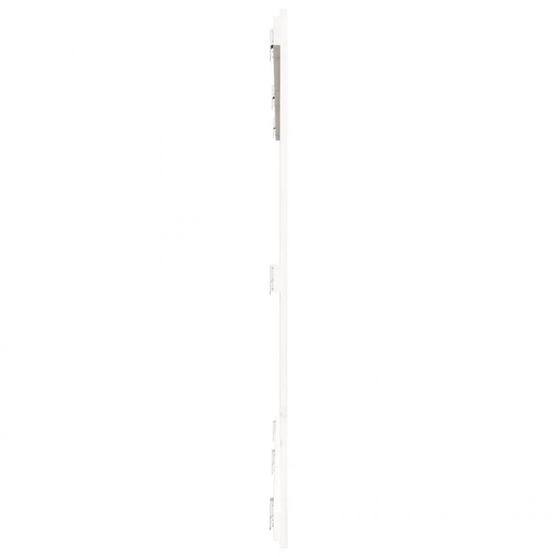 Wezgłowie łóżka, białe, 185x3x110 cm, lite drewno sosnowe