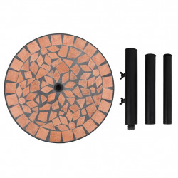 Okrągła podstawa pod parasol, terakotowa, 12 kg