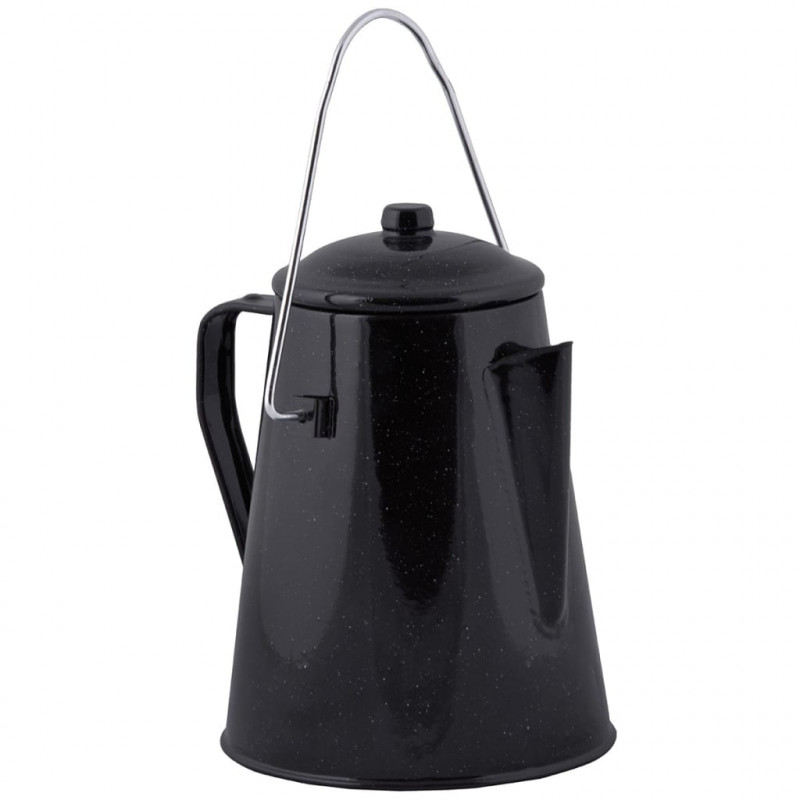 Esschert Design Naczynia turystyczne, 4 części, czarny, FF215