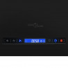 Wiszący okap nad wyspę, dotykowy LCD, 37 cm, stal