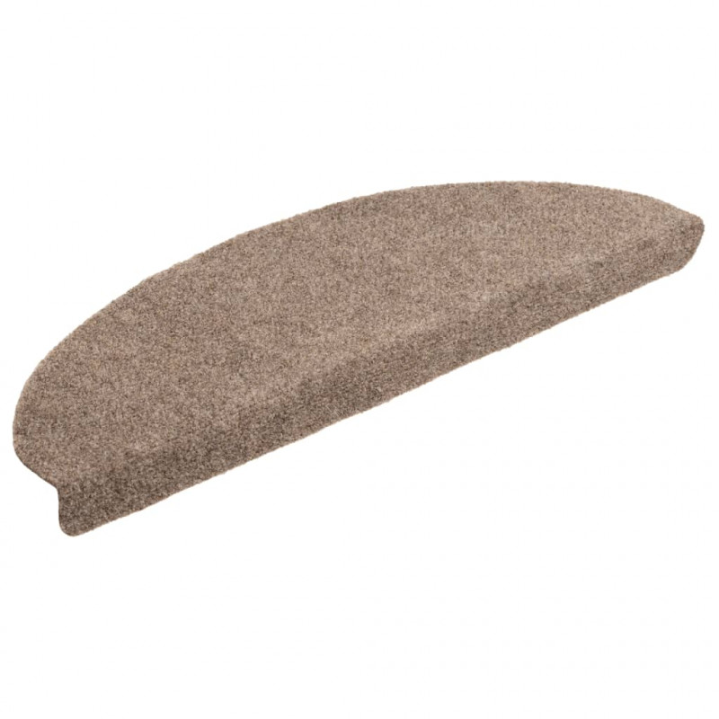 Samoprzylepne nakładki na schody, 5 szt., kremowe, 65x21x4 cm