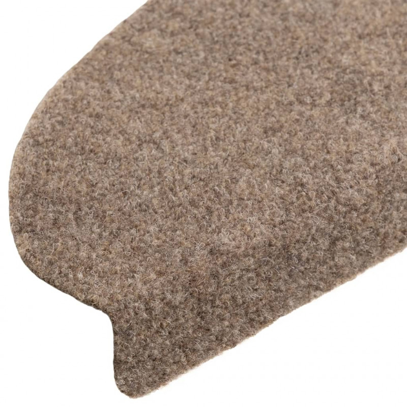 Samoprzylepne nakładki na schody, 5 szt., kremowe, 65x21x4 cm