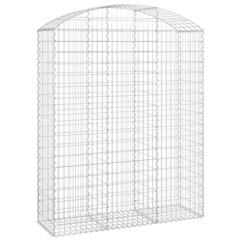 Łukowaty kosz gabionowy 150x50x180/200 cm, galwanizowane żelazo