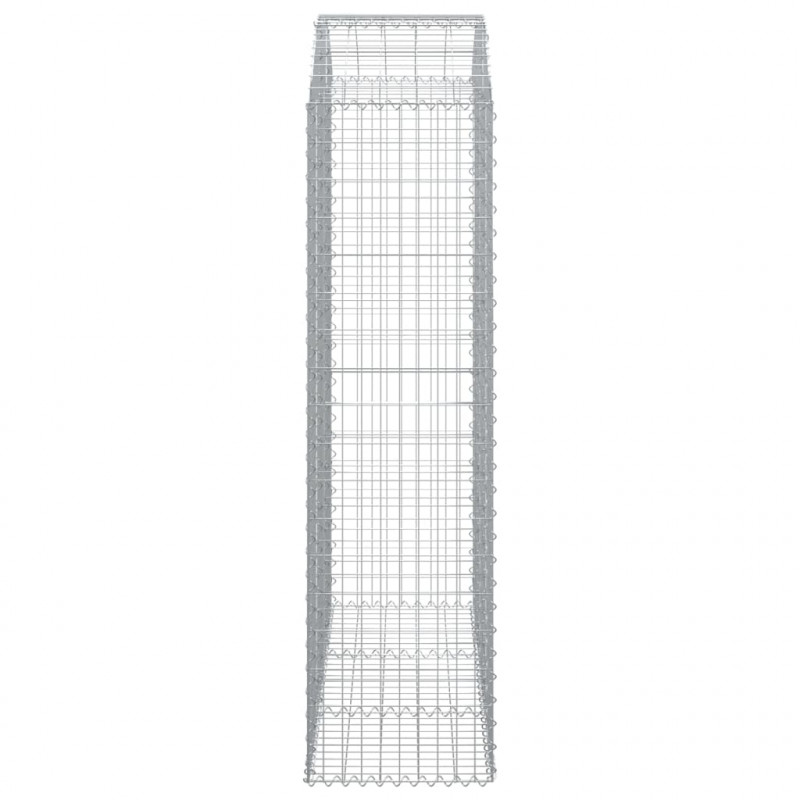 Łukowaty kosz gabionowy 150x50x180/200 cm, galwanizowane żelazo