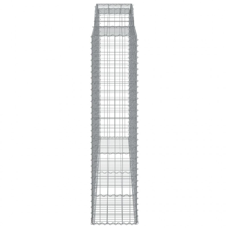 Łukowaty kosz gabionowy 300x50x200/220 cm, galwanizowane żelazo