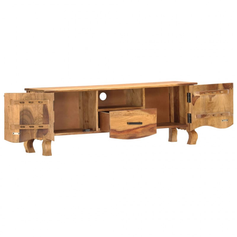 Szafka pod telewizor, 115x30x42 cm, lite drewno