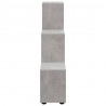 Regał schodkowy, szary beton, 107 cm, materiał drewnopochodny