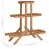 Stojak na kwiaty, 83x25x83 cm, drewno jodłowe