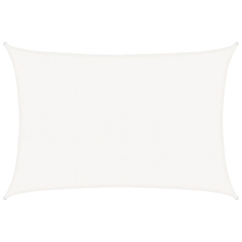 Żagiel przeciwsłoneczny, 160 g/m², biały, 5x7 m, HDPE