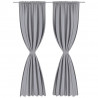 Szare zasłony zaciemniające, 135 x 245 cm, 2 sztuki