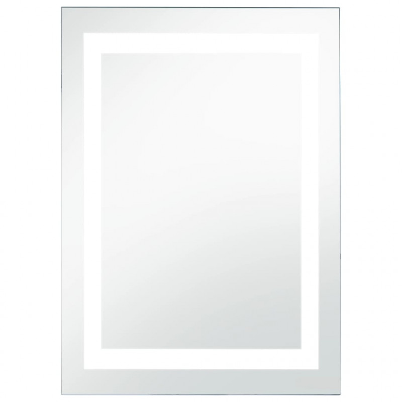 Ścienne lustro łazienkowe z LED i czujnikiem dotyku, 60x100 cm