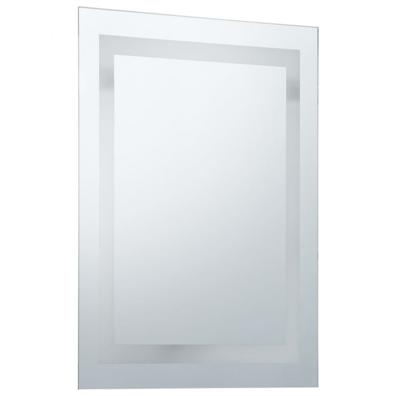 Ścienne lustro łazienkowe z LED i czujnikiem dotyku, 60x100 cm
