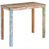 Stolik barowy, lite drewno z odzysku, 115x60x107 cm