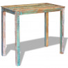 Stolik barowy, lite drewno z odzysku, 115x60x107 cm