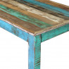 Stolik barowy, lite drewno z odzysku, 115x60x107 cm