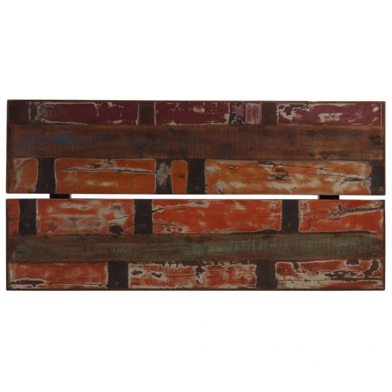 Stolik barowy, lite drewno z odzysku, kolorowy, 150x70x107 cm