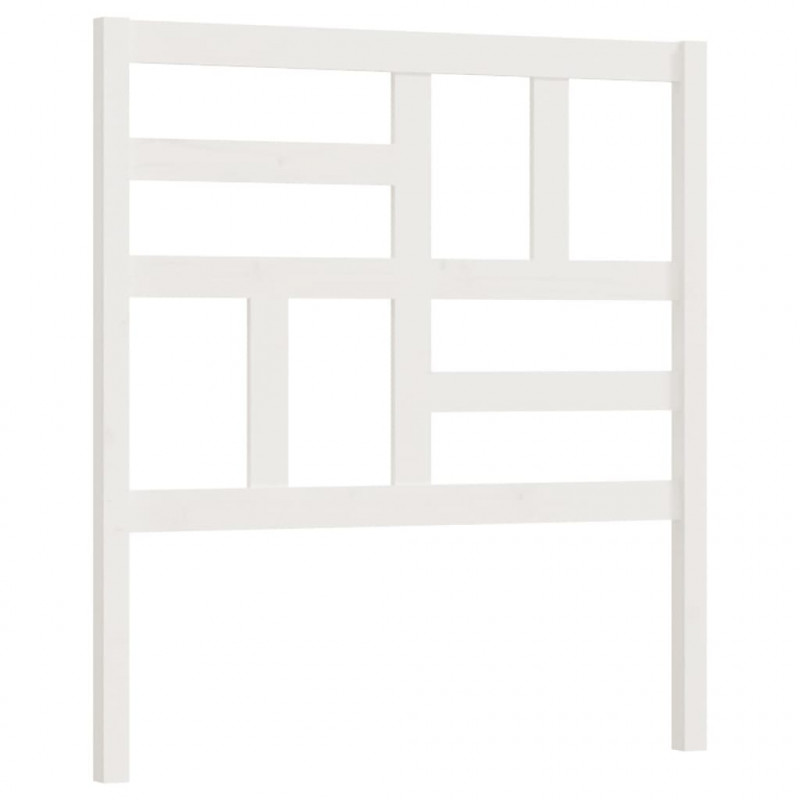 Wezgłowie łóżka, białe, 81x4x104 cm, lite drewno sosnowe