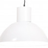 Lampa wisząca, 25 W, biała, okrągła, 48 cm, E27