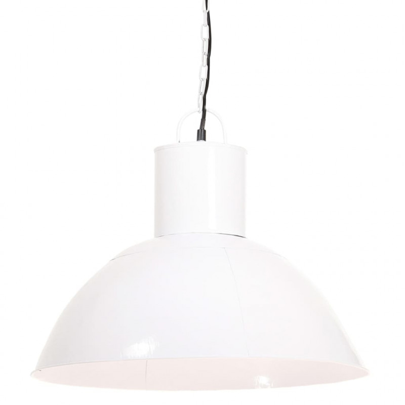Lampa wisząca, 25 W, biała, okrągła, 48 cm, E27