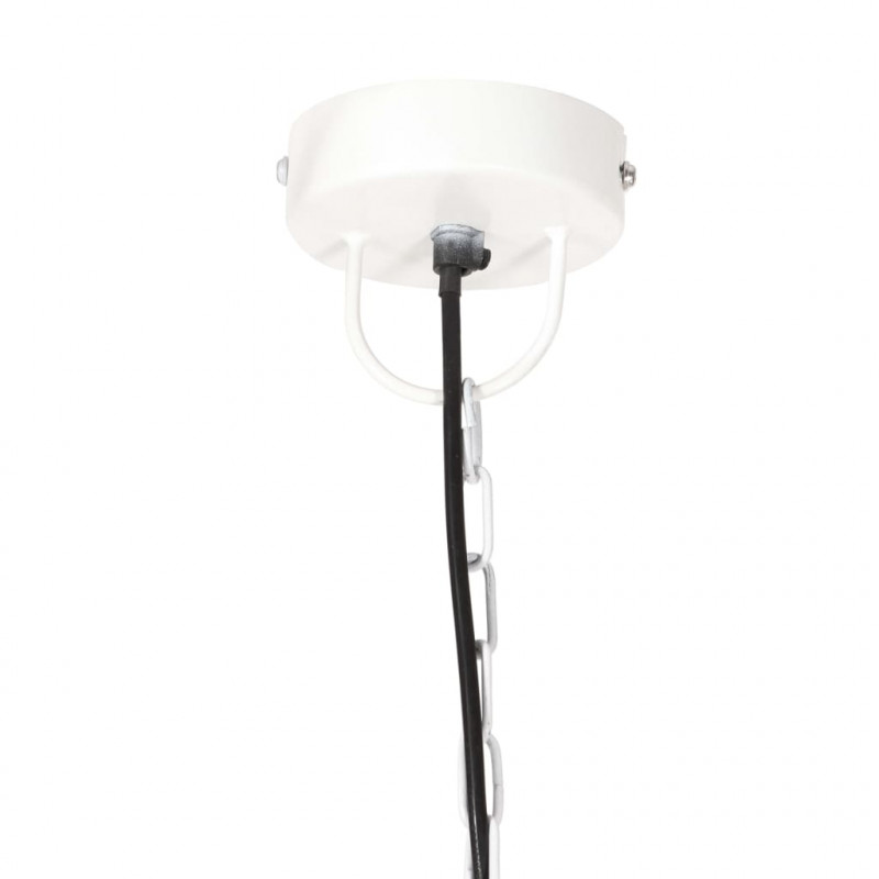 Lampa wisząca, 25 W, biała, okrągła, 48 cm, E27