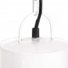 Lampa wisząca, 25 W, biała, okrągła, 48 cm, E27