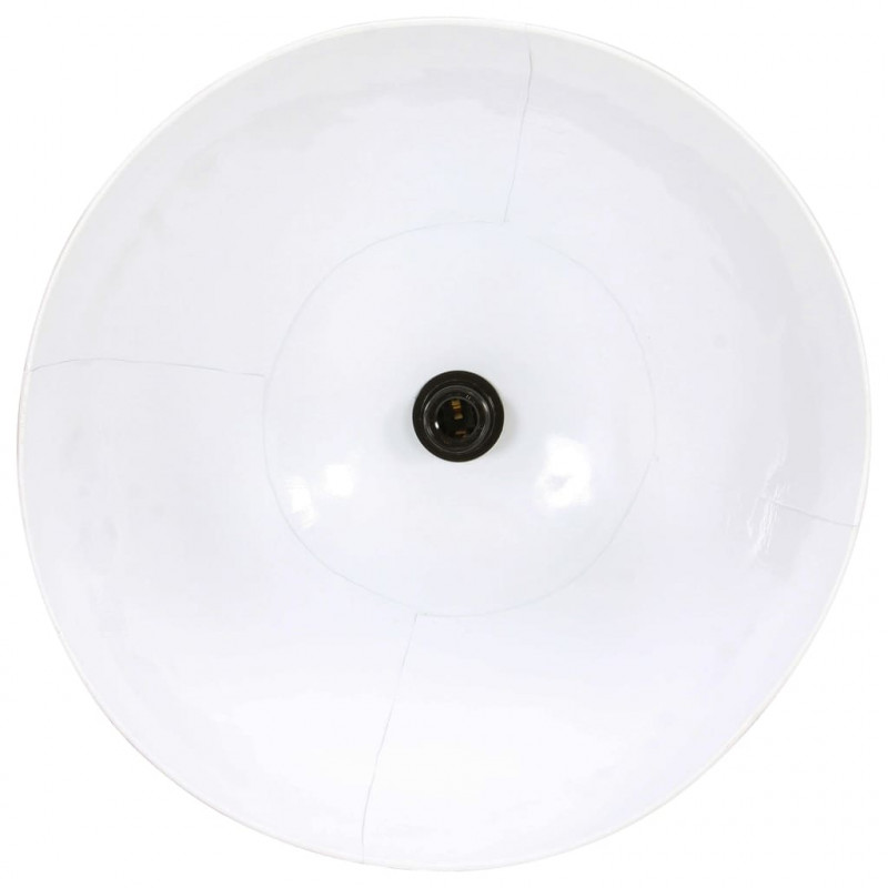 Lampa wisząca, 25 W, biała, okrągła, 48 cm, E27