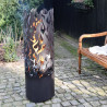 Esschert Design Koksownik Flames, stal węglowa, czarny, FF408