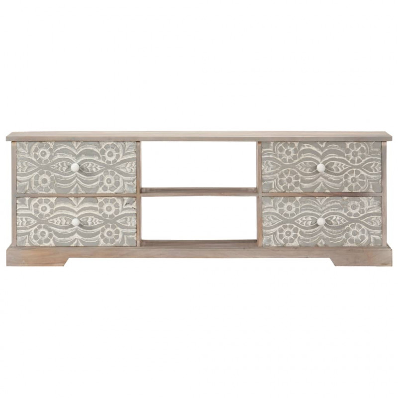 Szafka pod TV, 120x30x40 cm, lite drewno akacjowe
