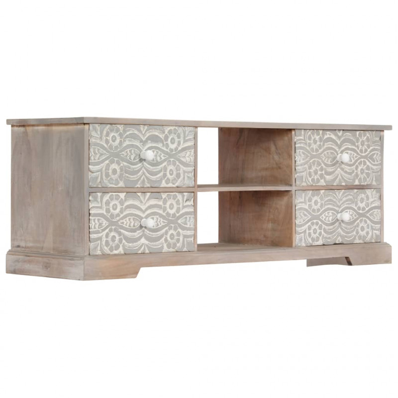 Szafka pod TV, 120x30x40 cm, lite drewno akacjowe
